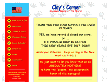 Tablet Screenshot of clayscorner.com
